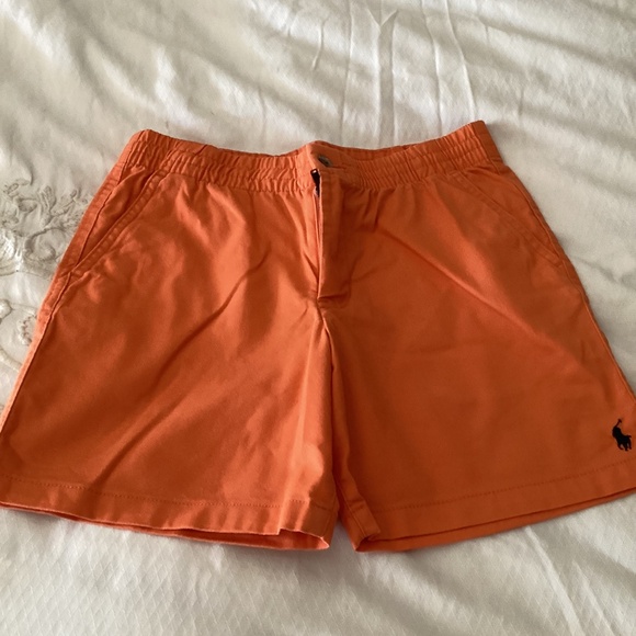 Polo Ralph Lauren boys orange size 14 dock style excellent condition shorts - Picture 2 of 11